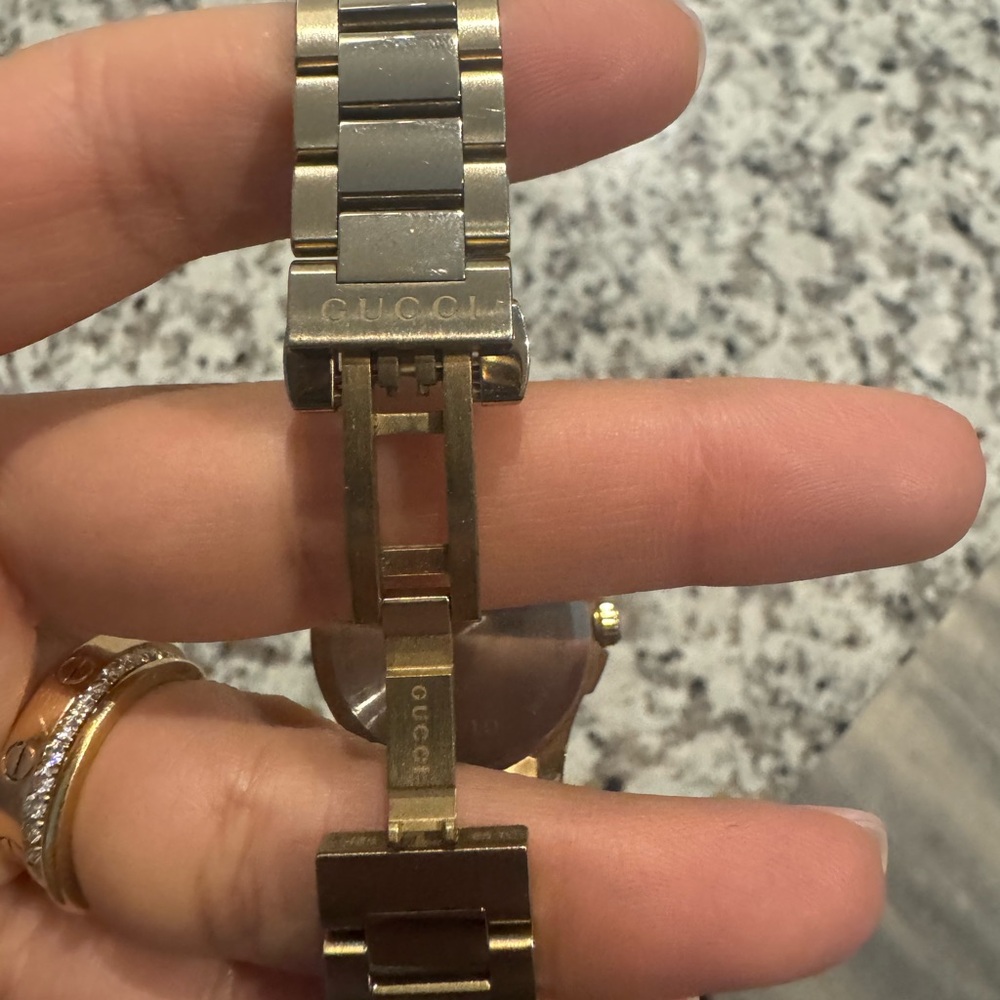 Gucci Gold-Tone Textured Dial Watch - Picture 2 of 6